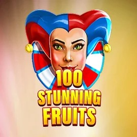 100 Stunning Fruits slot logo by SYNOT Games at Rabbit Reel Casino100 Stunning Fruits