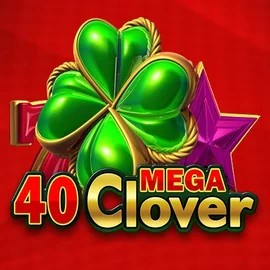 Logo of 40 Mega Clover from Amusnet Interactive at Rabbit Reel Casino