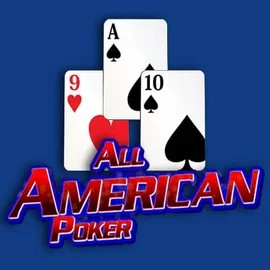 Logo of All American Poker from RTG (Reel Time Gaming) at Rabbit Reel Casino