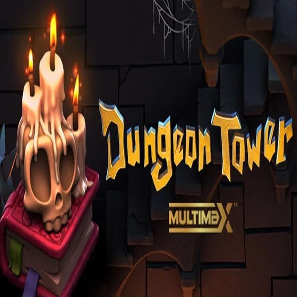 Dungeon Tower slot logo by Peter & Sons at Rabbit Reel CasinoDungeon Tower