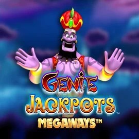 Genie Jackpots Megaways slot logo by Blueprint Gaming at Rabbit Reel CasinoGenie Jackpots Megaways