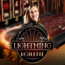 Lightning Roulette logo by Evolution Rabbit Reel Casino
