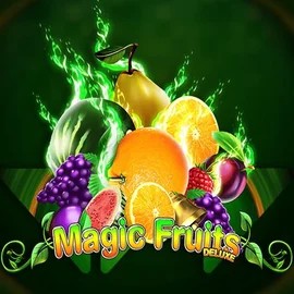 Magic Fruits Deluxe slot logo by Wazdan at Rabbit Reel CasinoMagic Fruits Deluxe