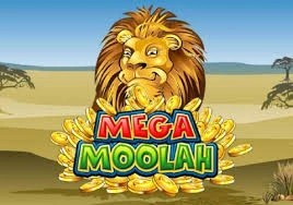Mega Moolah slot slot logo by Games Global at Rabbit Reel CasinoMega Moolah slot