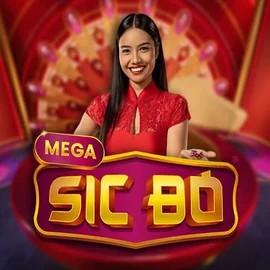 Official Live Casino logo: Mega Sic Bo by Pragmatic Play at Rabbit Reel Casino