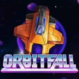 Logo of Orbitfall from ELK Studios at Rabbit Reel Casino
