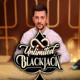 Unlimited Blackjack logo by Ezugi at Rabbit Reel CasinoUnlimited Blackjack